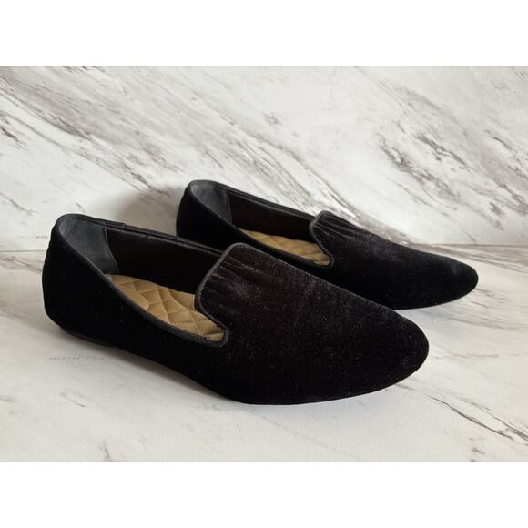 Birdies Starling Black Velvet Loafer -Size 9 Twee Capsule Classic Holiday Office - Picture 8 of 13